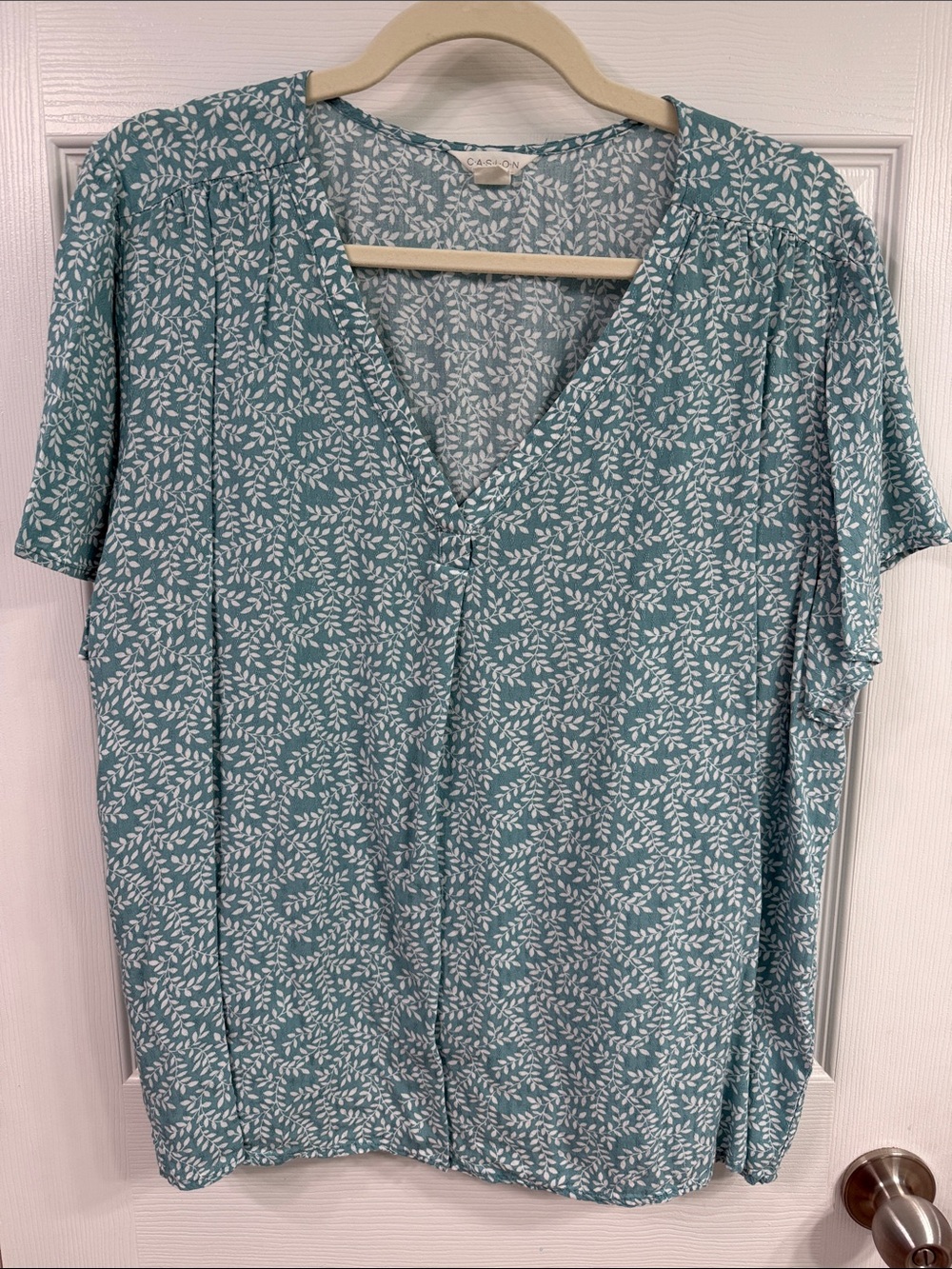 GUC Caslon blue/green blouse.  Size XXL.